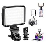 Selfie Light, 84 LED Phone Light, 5000mAh Rechargeable Clip Video Light, with 3 Light Modes, Portable Selfie Light for iPhone, Camera, iPad, Laptop, Makeup, TikTok, Live Stream Fill Light