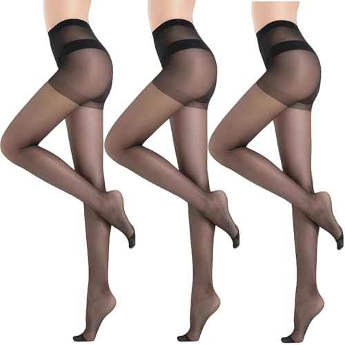 [SUTTUNE] ストッキング 3足組 まとめ買い 素肌感 パンスト タイツ 伝線しにくい 破れにくい マチ付き 抗菌防臭 M L LL 3L 4L 3足組 吸汗速乾 静電気防止 シームレス設計 シルク素材 丈夫 つま先補強付き ゆったり 透明感 美脚 美尻