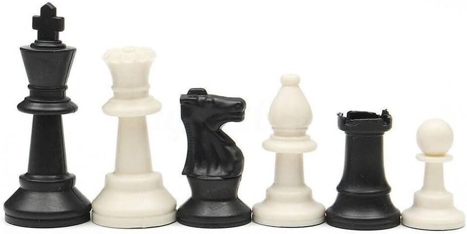 Miniatura 8 de Juego de ajedrez profesional, tapete de ajedrez plegable de torneo grueso y piezas con bolsa de viaje.