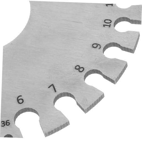 Juego de calibradores de soldadura Zerodeko, 2 piezas, de acero inoxidable, para medición precisa de espesores y alambres en fabricación metálica miniatura 3