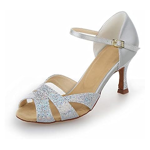 Jia Jia Y2054 Silver Dance Sandals Cover