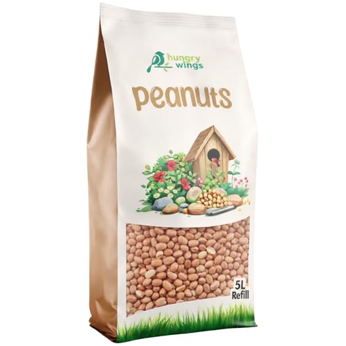 Hungry Wings Peanut Kernels Wild Bird Food Seed 5L Refill Bag