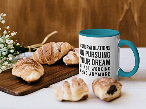 Funny Leaving Gifts Mug for Colleagues Women Friends Boss, Congratulations on Pursuing Your Dream - Image 2