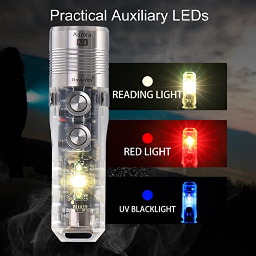 Rovyvon A28 Gen 2 Pocket Flashlight, 1000 Lumen With Sidelight Super Bright Handheld Flashlights, Usb C Rechargeable Edc Flashlights Waterproof For Hiking,Outdoor,Emergency #TOP3