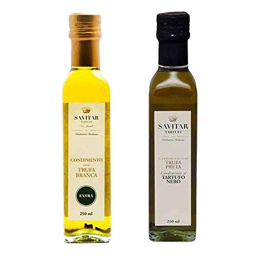 Kit Azeite com Trufas Brancas e Trufas Negras Savitar 250 ML 1 41TyRCxptnL