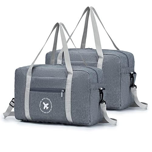 YOODI Bolsos 40x20x25 ryanair Ligera Bolsa de Viaje Bolsa de Equipaje Bolsas para Maletas de Viaje Bolso Mano Equipaje Bolsa Maternidad Bolso Hospital Bolsa Ultraligera Plegable (2 Piezas)