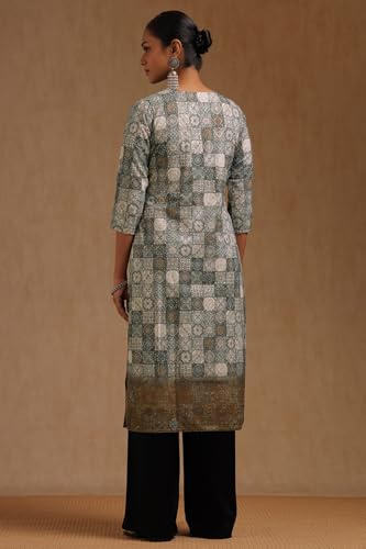 Image of Soch Womens Ethnic Motifs Kurta with Thread Work