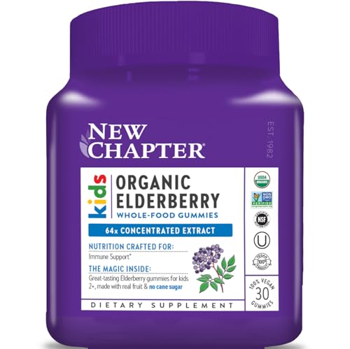 New Chapter USDA Organic Elderberry Gummies for Kids, 30 Count - image 1