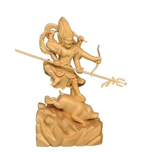 摩利支天 仏像 木彫り 仏像 守護神総高21cm高級木彫り 摩利支天 仏像 木彫り 仏像 守護神総高21cm高級木彫り