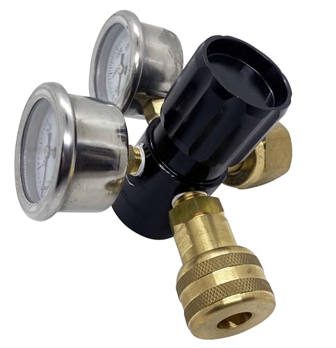 Preece Precision Adjustable High Flow 0-250 Psi Carbon Dioxide Cga320 Co2 Regulator For Tires thumb #6