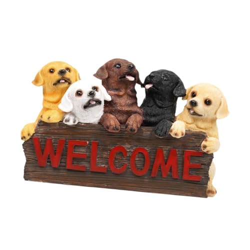 Panneau de Bienvenue pour Chiens et Statue Décorative Idéale comme Cadeau de Jardin - 7