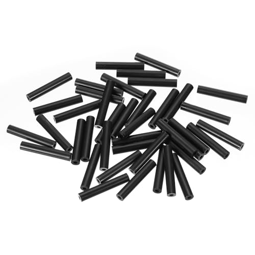 Image of PATIKIL M3 Black ABS Nylon Round Spacer Washers 3.2mm x 7mm x 35mm 120Pcs
