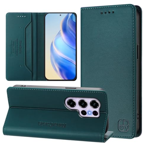 �Ή��@�� for Oukitel C2 �t���b�v�L�b�N�X�^���h�t���}�O�l�b�g�X�i�b�v���E�H���b�g�^�ی�P�[�X DeepGreen