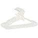 ADORILA 5 Pack Pearl Clothes Hangers, Elegant Bridesmaid Hangers, Closet Coat Storage Organizer Bowknot Standard Wedding Hangers (White)