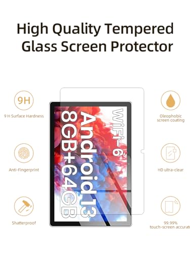 Protector de pantalla de vidrio templado para TPZ T10B 10.1'' x2 miniatura 2