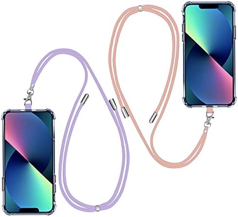 Jasilon [Upgraded] [2 Pack] Telephone Lanyard, Cell Telephone Lanyards with Security Pad and Adjustable Shoulder Neck Strap