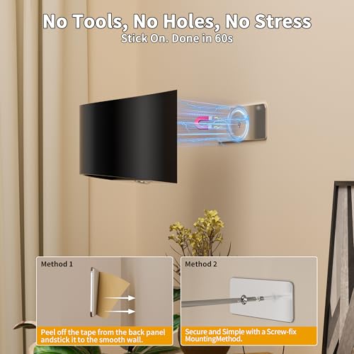 Image of Battery Operated Wall Sconce Set of Two with Remote 16 Colors RGB Dimmable Wall Light Rechargeable Wireless Magnetic Cordless Led Wall Lamp Indoor for Bedroom Bathroom Hallway Black