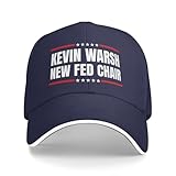 Huareicq Kevin Warsh 2026 Hat New Fed Chair Baseball Cap Dad Trucker Hat Navy Blue
