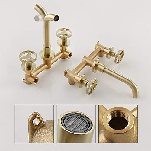 Mélangeur salle de bain style industriel Basinxer pour une décoration de vasque rétro chic - 4