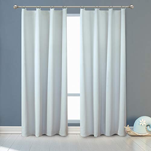 Melodieux Blackout Lining for Living Room Curtains - 3 Pass Thermal Linings White (66W x 90L, 2 Panels), Room Darkening Curtains Liner for Eyelet Draps Curtains, Curtains Liner for Living Room - Image 2