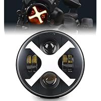 ☆コロパル様☆ Amazon.co.jp: HENGTUAUTO 7インチ LED Xスタイル オートバイ