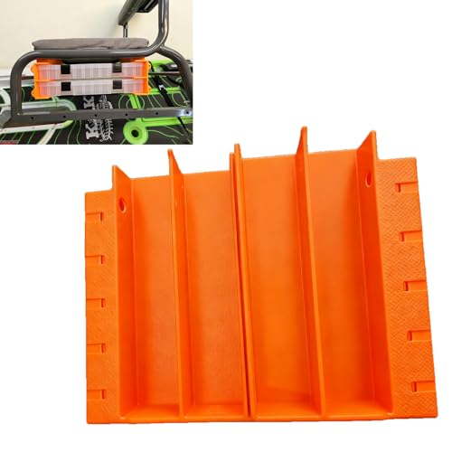 JcoGel Kayak Under Seat Storage for Kaku Kayaks, Fishing Tackle Organizer Holds for Plano 3700 Boxes, Tool-Free Installation Kayak Accessory