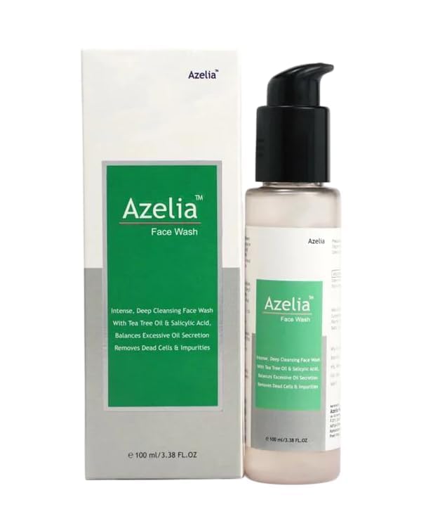 Azelia Gentle Cleansing Face Wash with Neem and Tea Tree Oil For Deep Cleansing & Oil Control For Acne-Prone & Oily Skin | Clear and Radiant Skin | All Skin Types | 100ml
