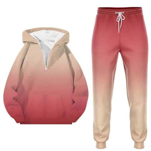Sweat à capuche zippé et pantalon ample pour un confort douillet automne hiver
