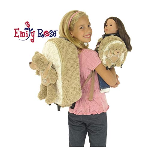 Emily Rose 18-inch Doll Luggage Clothes Storage | Girl Backpack and Doll Matching