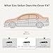 Amazon Basics Silver Weatherproof Car Cover, 150D Oxford, UV Protection, Snowproof, Dustproof for Sedans up to 190