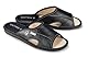 ESTRO Hausschuhe Herren Leder Herrenhausschuhe - Hausschuh Männer Pantoffel Pantoffeln Pantoletten Slipper Mann Verano (43 EU, Schwarz)