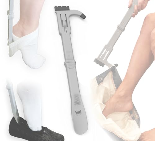 Chausse-pied long 66 cm et extracteur de chaussettes Sock Otter