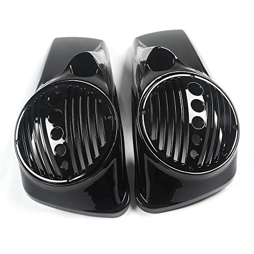 STLPRO Vivid Black tapas de parlante 8" con tweeter para Harley Touring miniatura 3