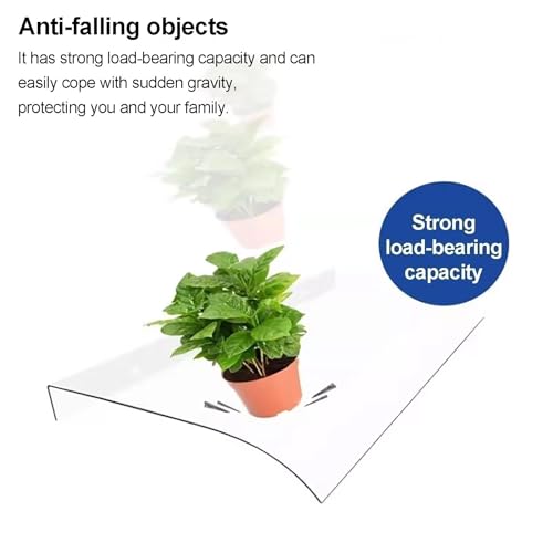 Auvent de porte invisible polycarbonate protection pluie abri silencieux - 6