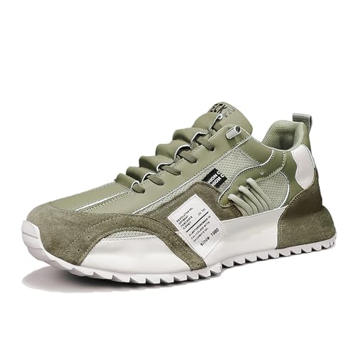 Exusiai Men's Casual Fashion Sports Shoes Low-Top Breathable Fabric Upper Round Toe Cap Sneakers Outdoor Walking Jogging