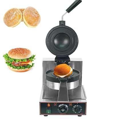 Burgermaker Elektrisch Hamburgerpresse Elektrische Burgerpresse, kommerzieller Sandwichmaker, antihaftbeschichtete Hamburgerpresse, elektrische Burgermaschine, Brot-Donut-Heizgerät