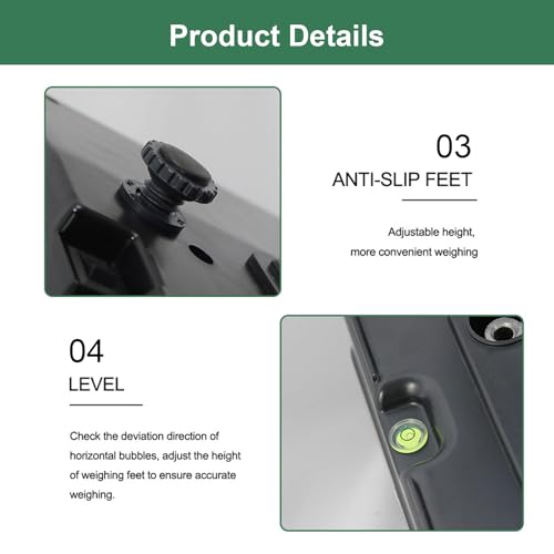 Báscula digital comercial con impresora térmica y pantalla doble miniatura 3