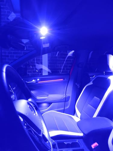 Iluminación interior azul para viajes nocturnos en VW Sharan ll Onwomania 10 piezas