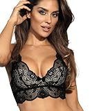  Axami V-9071 - Soutien-Gorge Bustier Noir et Beige