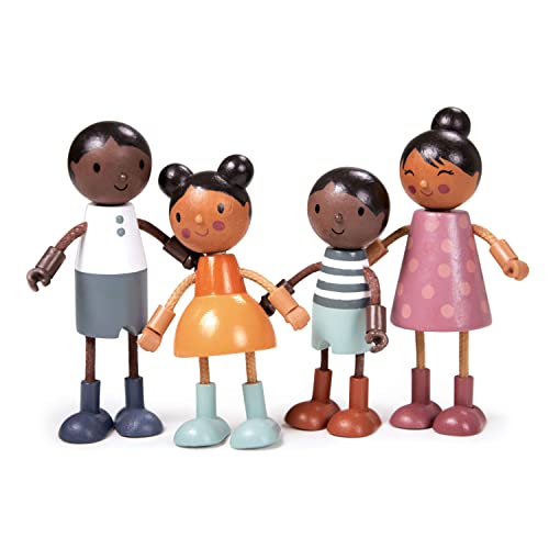Tender Leaf Toys - Familia Muñecos Humming Bird Multicultural miniatura 1