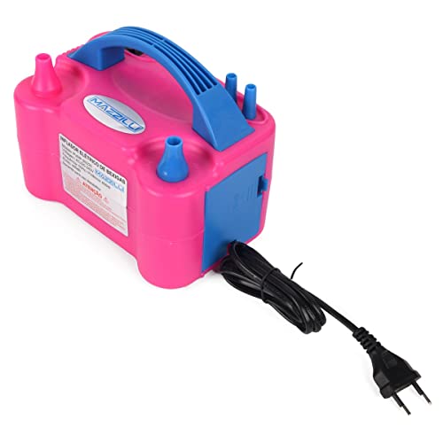 Inflador Compressor Balão Bexiga 2 Bico Festa Aniversário Cor:Rosa110v