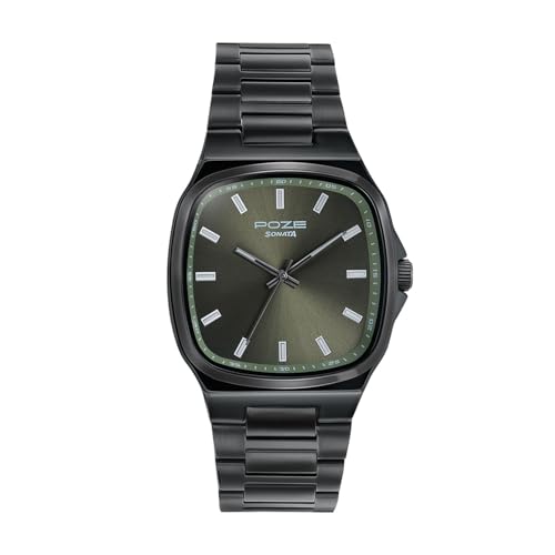 Image of Sonata Poze 9 with Quartz Analog with Sheet Metal Strap Watch for Men