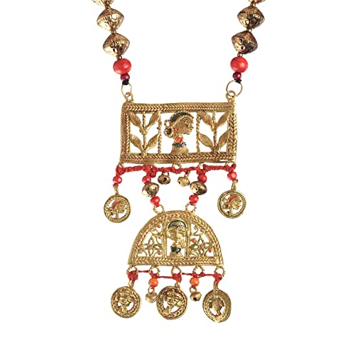 Image of AAKRITI ART CREATIONS Handcrafted Tribal & Ethnic Necklace Collection | Royal, Empress & Nomadic-Inspired Artisan Jewelry | Moonstone, Henna, Floral & Carnival Designs for Women