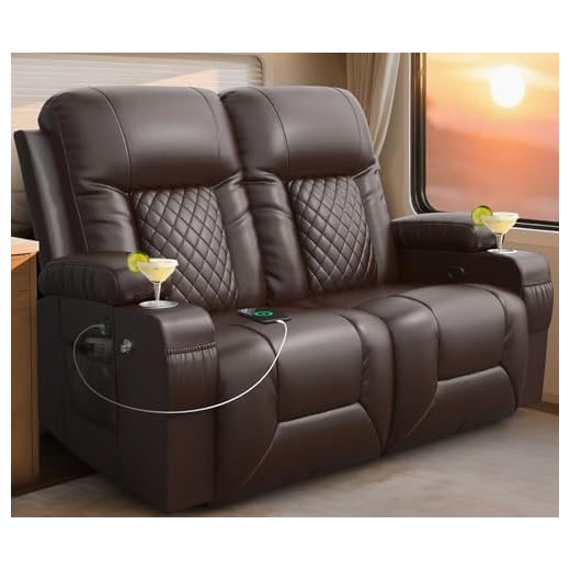 MOSGAT Wall Hugger RV Loveseat Recliner
