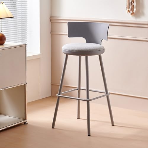 Tabourets de bar 75 cm en lin pour îlot de cuisine convivial