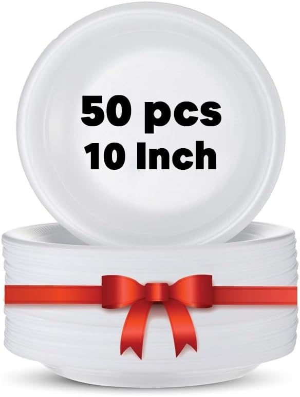 Disposable Tableware 10inch foam plates 50pcs