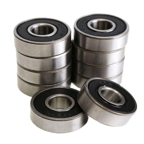Rodamientos 6000 2RS de 10x26x8 mm con sello de goma de alta precisión para motores y tornos