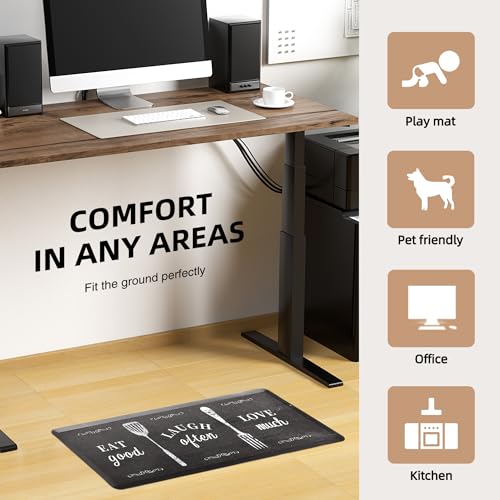 Kokhub Farmhouse Kitchen Mat,1/2 Inch Thick Cushioned Anti Fatigue Waterproof Kitchen Rugs,Comfort Standing Desk Mat, Kitchen Floor Mat Non-Skid & Washable For Home thumb #8
