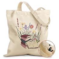 Security: This cotton canvas tote bag is equipped with a magnetic buckle and zipper inside, which can effectively protect your items from falling off. The zippered inner pocket can hold some commonly used small items when going out, or store cards or...