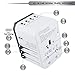 Power Plug Adapter - International Travel (w/5 USB Ports and USB Type C)- Work 150+ Countries - 220 Volt Travel Adapter - Type C A G I A/C - UK Japan China EU Europe European